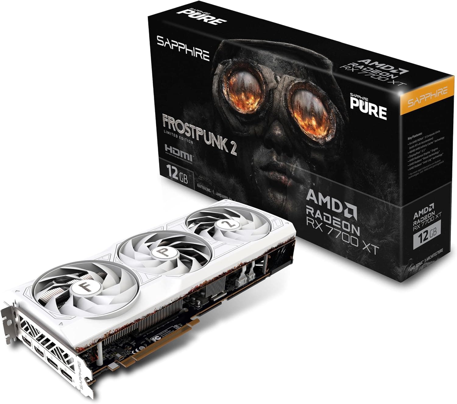 Sapphire PURE Radeon RX 7700 XT 12GB Frostpunk 2 Edition