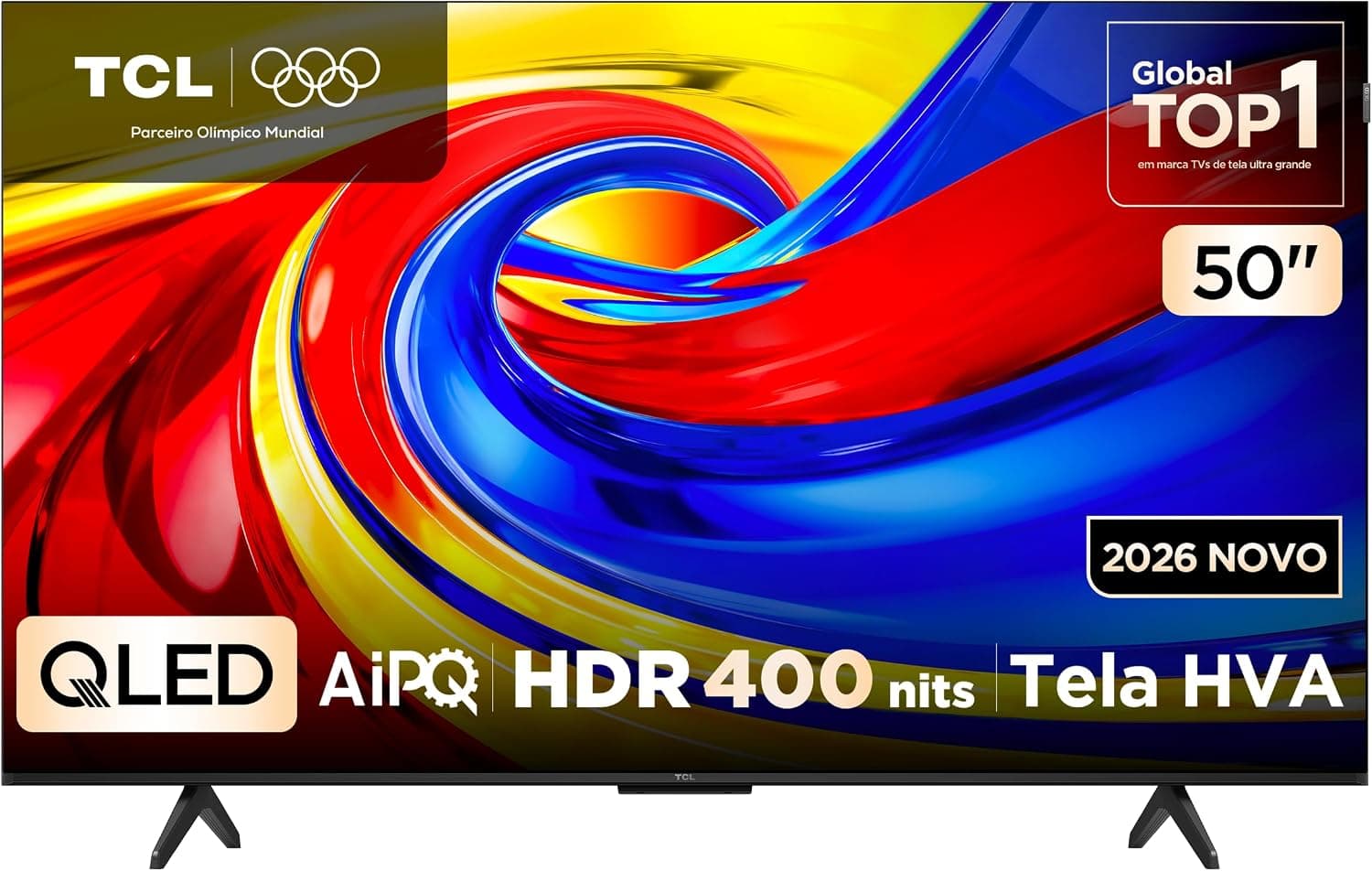 Smart Tv Tcl 50 Polegadas Qled 4K P7L WiFi Bluetooth Google HDR10 VRR Aipq