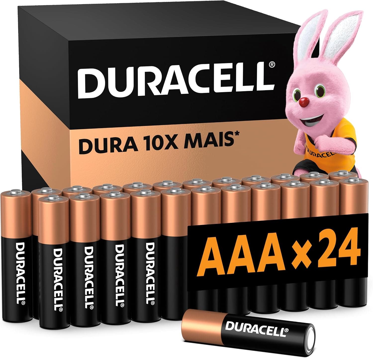 Pilhas Alcalinas Duracell AAA - 24 Unidades