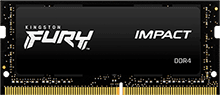 Memória RAM para Notebook Kingston Fury Impact 16 GB (1x16 GB) DDR4 2666 MHz CL15