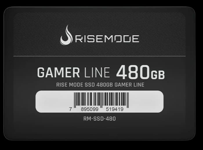 SSD Rise Mode Gamer Line, 480GB, SATA III, Leitura: 530MB/s, Gravação: 520MB/s