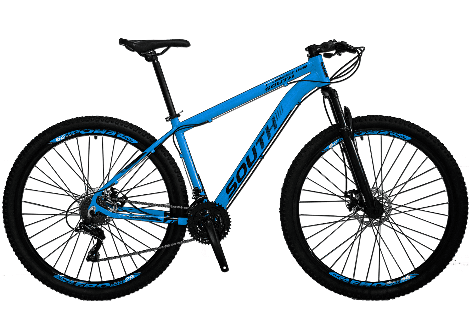 Bicicleta Southbike Legend Aro 29 21V Shimano Azul Quadro 17