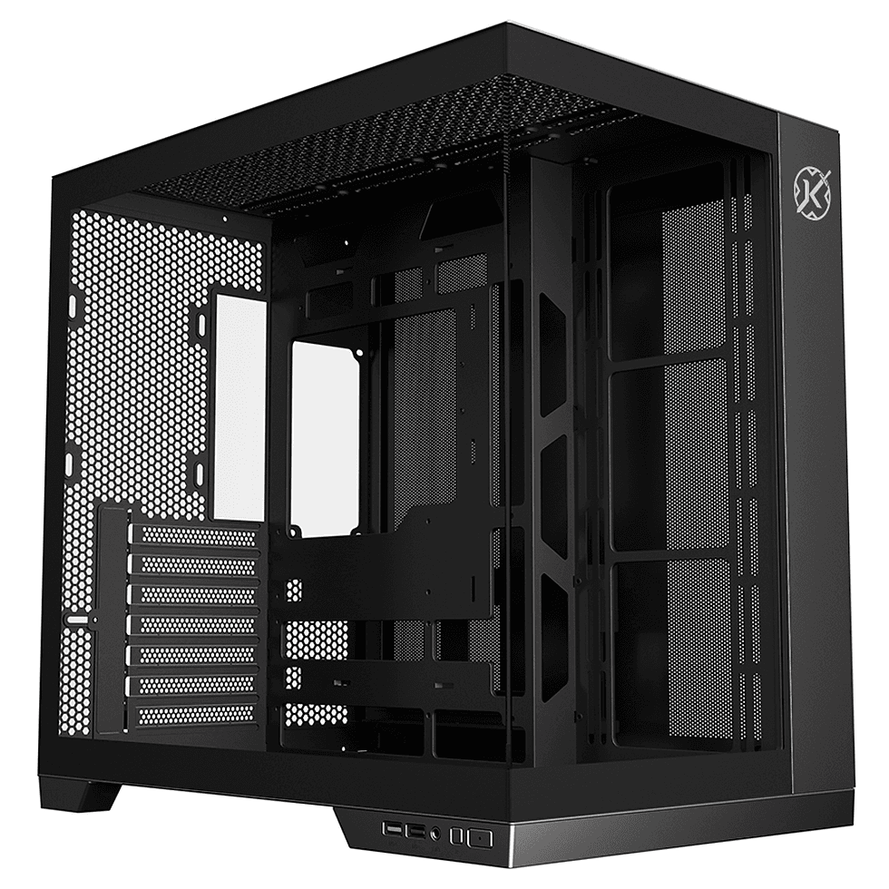 Gabinete Kalkan Asgard Aquário Preto Sem Fans