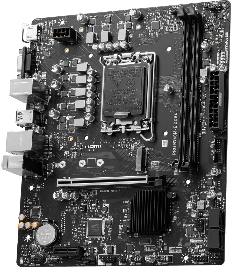 Placa Mãe MSI PRO B760M-E DDR4