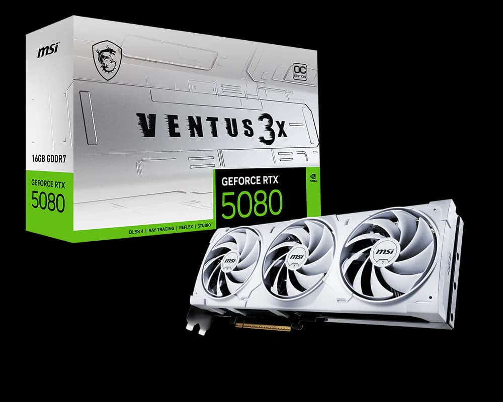 MSI GeForce RTX 5080 16G VENTUS 3X OC WHITE