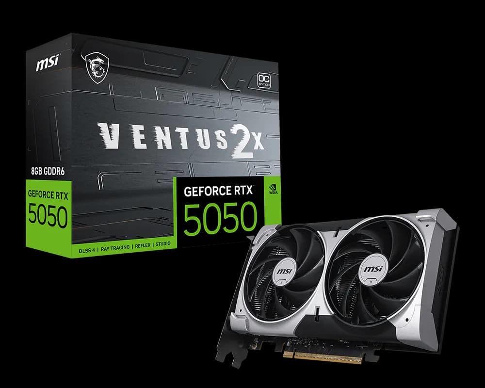 Placa de Vídeo MSI RTX 5050 Ventus 2X OC 8GB