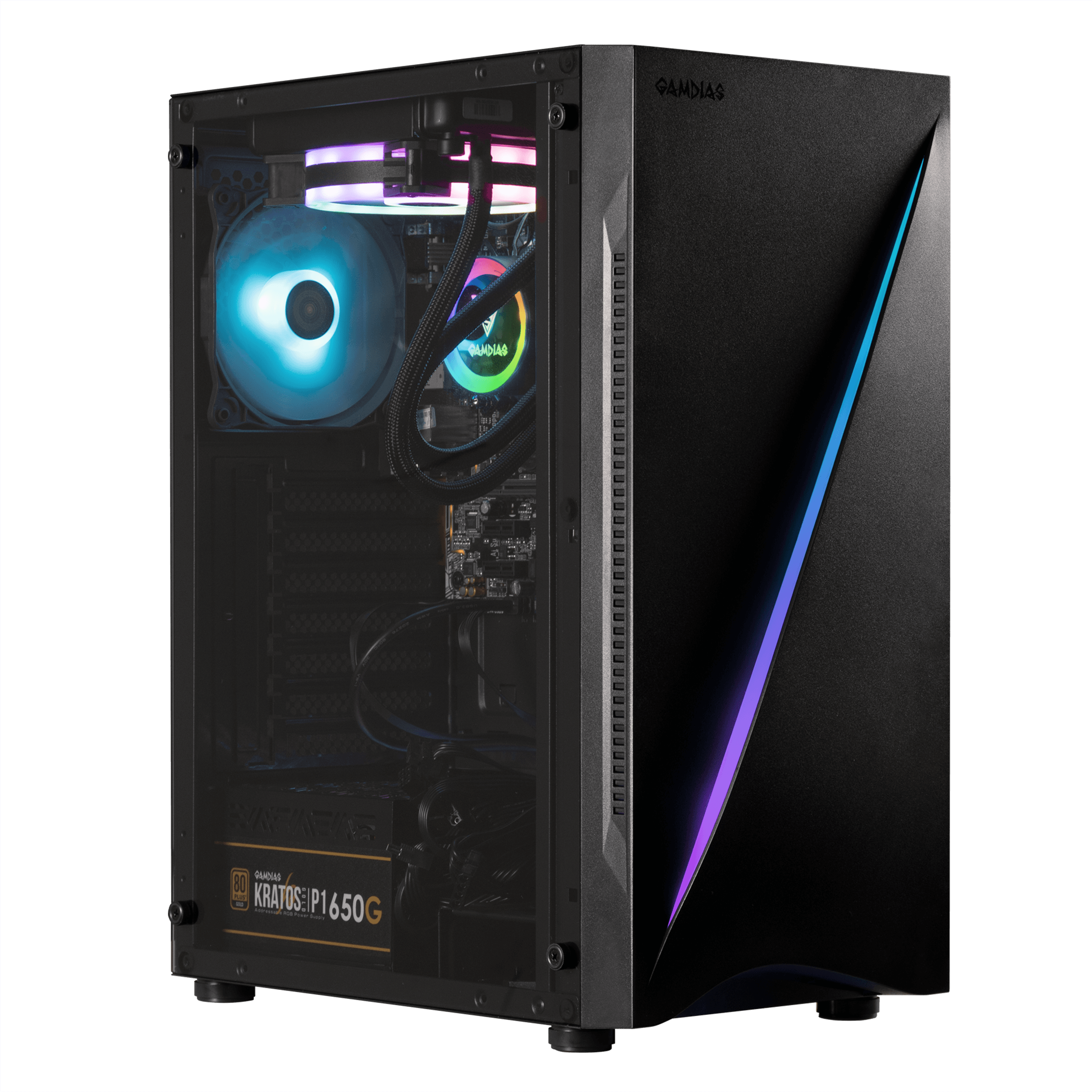 Gabinete Gamer Gamdias Argus E5 RGB Mid Tower Preto